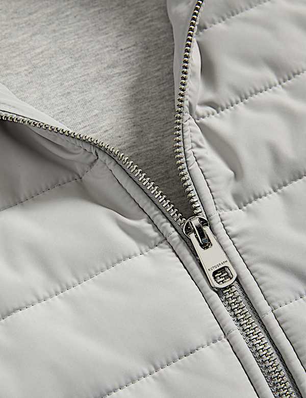 Cotton Rich Zip Up Quilted Gilet with Stormwear&trade; - US