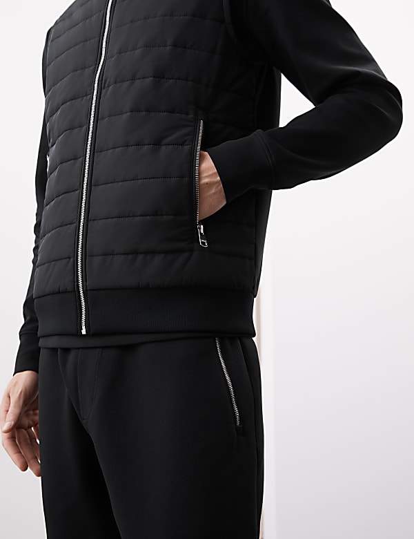 Cotton Rich Zip Up Quilted Gilet with Stormwear™
