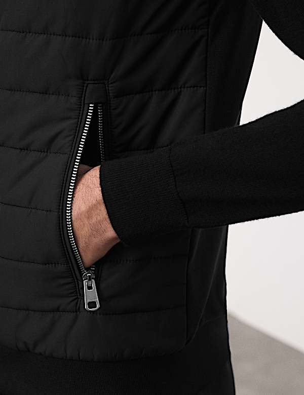 Cotton Rich Zip Up Quilted Gilet with Stormwear&trade;