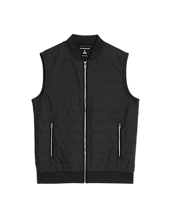 Cotton Rich Zip Up Quilted Gilet with Stormwear™