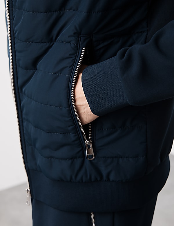 Cotton Rich Zip Up Hooded Jacket with Stormwear™ - CN