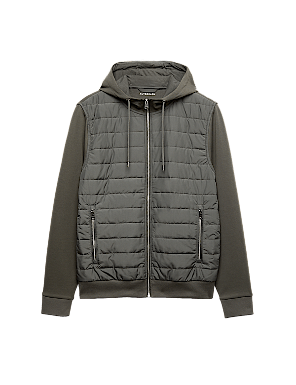 Cotton Rich Zip Up Hooded Jacket with Stormwear&trade;