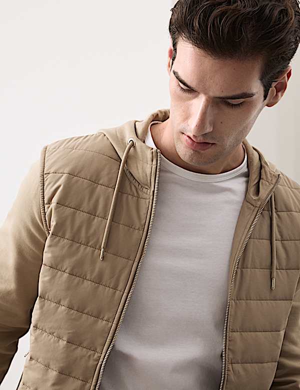 Cotton Rich Zip Up Hooded Jacket with Stormwear&trade; - IT