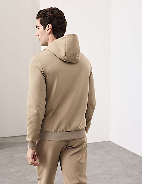 Cotton Rich Zip Up Hooded Jacket with Stormwear&trade; - IT