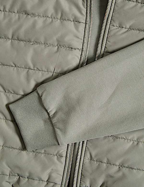 Cotton Rich Zip Up Hooded Jacket with Stormwear™