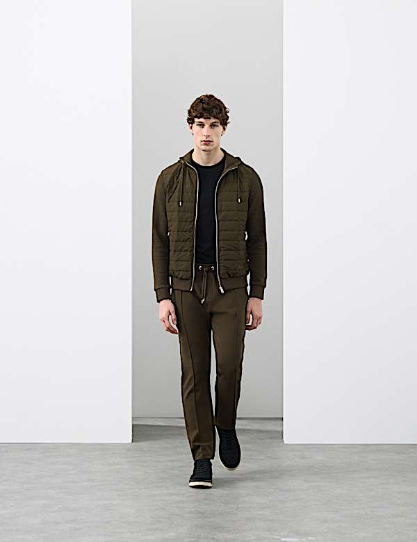 Cotton Rich Zip Up Hooded Jacket with Stormwear&trade; - US