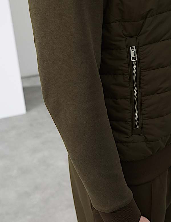 Cotton Rich Zip Up Hooded Jacket with Stormwear&trade; - US