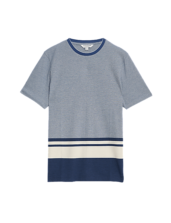 Pure Cotton Striped T-Shirt
