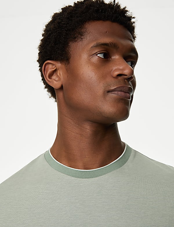 Pure Cotton Striped T-Shirt
