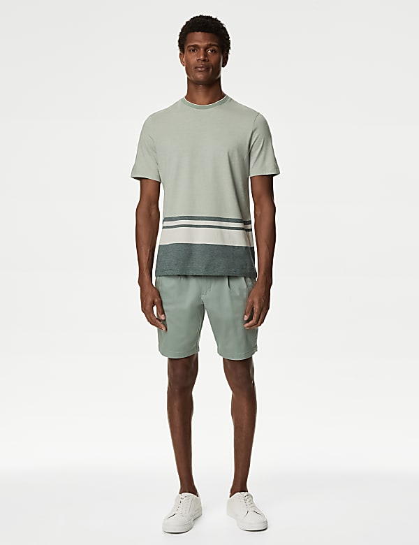 Pure Cotton Striped T-Shirt
