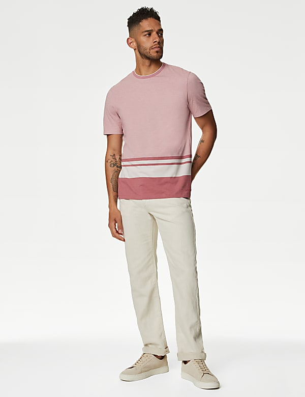 Pure Cotton Striped T-Shirt