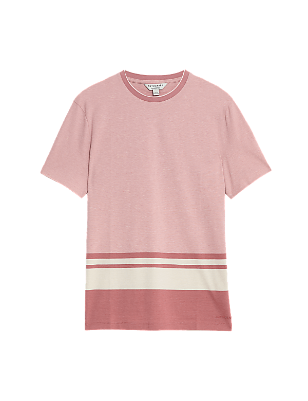 Pure Cotton Striped T-Shirt