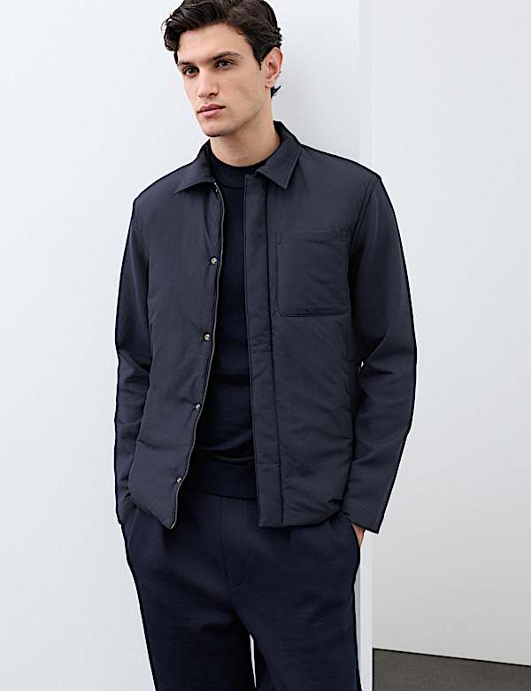 Regular Fit Cotton Rich Hybrid Jacket