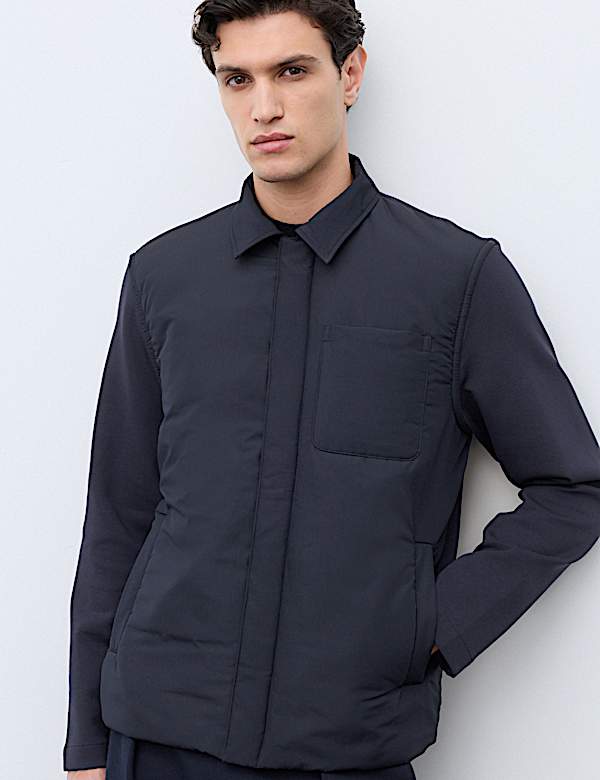 Regular Fit Cotton Rich Hybrid Jacket