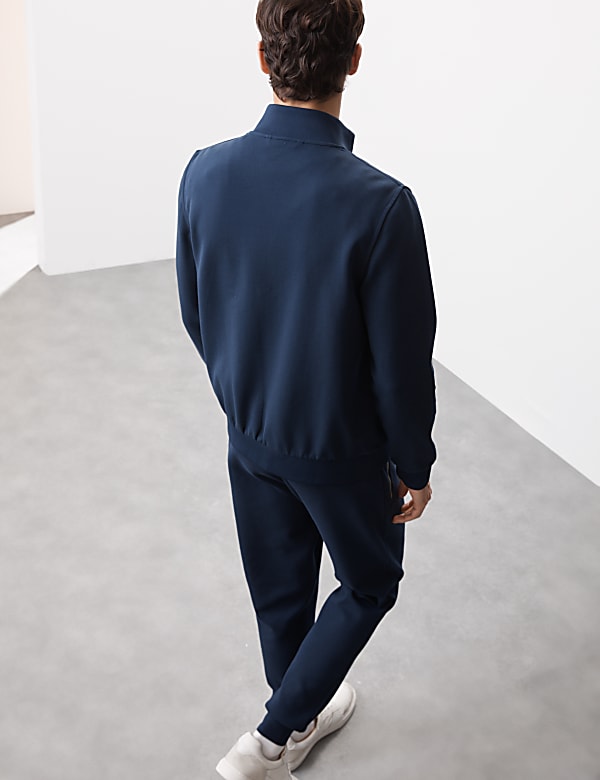 Cotton Rich Zip Up Quilted Jacket