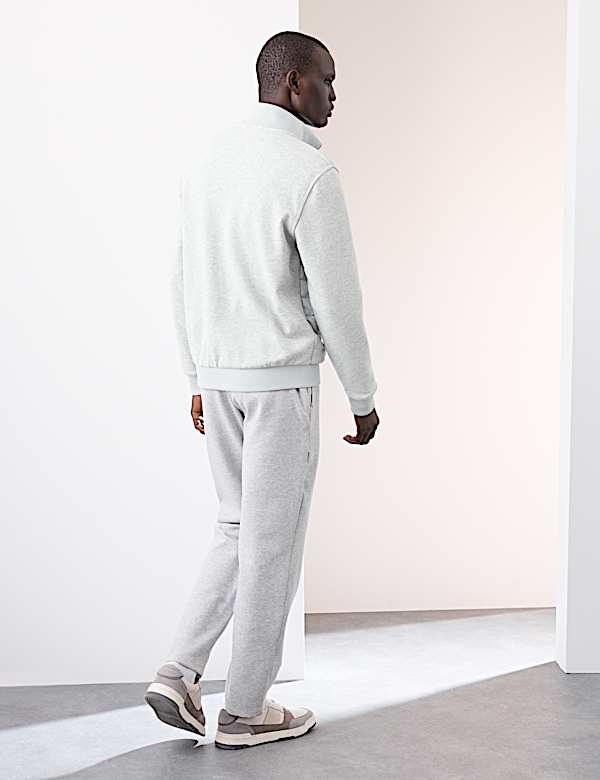 Cotton Rich Zip Up Quilted Jacket - US