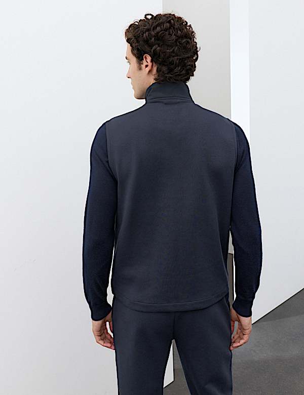 Regular Fit Cotton Rich Hybrid Gilet - TW