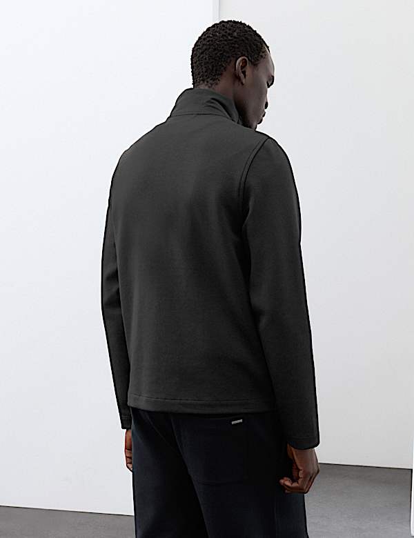 Regular Fit Cotton Rich Padded Hybrid Jacket - CH