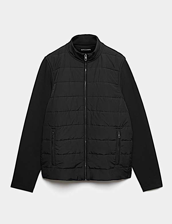 Regular Fit Cotton Rich Padded Hybrid Jacket - CH