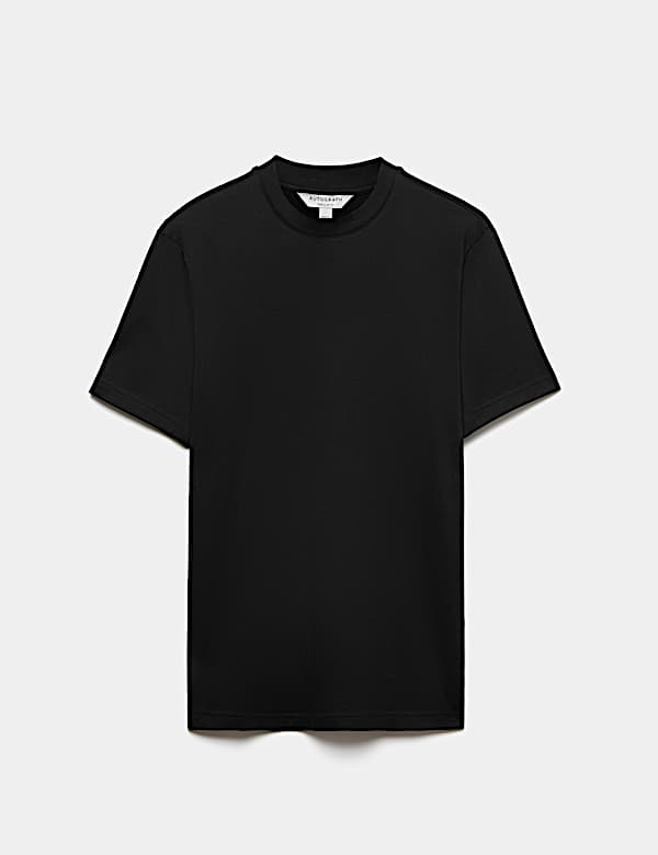 Pure Supima Cotton High Neck T-Shirt - BN