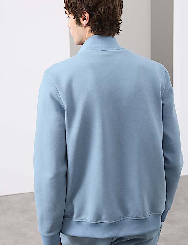 Cotton Rich Zip Up Pocket Jacket - GR