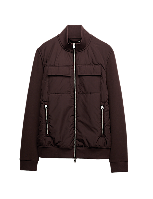 Cotton Rich Zip Up Pocket Jacket