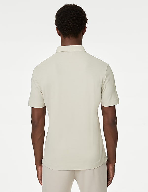 Pure Cotton Micro Pique Polo shirt - ID