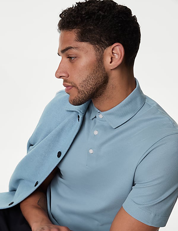 Pure Cotton Micro Pique Polo shirt