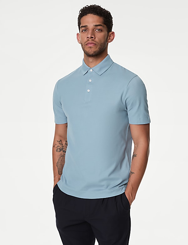 Pure Cotton Micro Pique Polo shirt