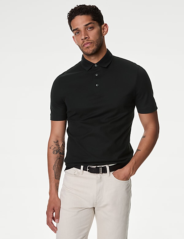 Pure Cotton Micro Pique Polo shirt