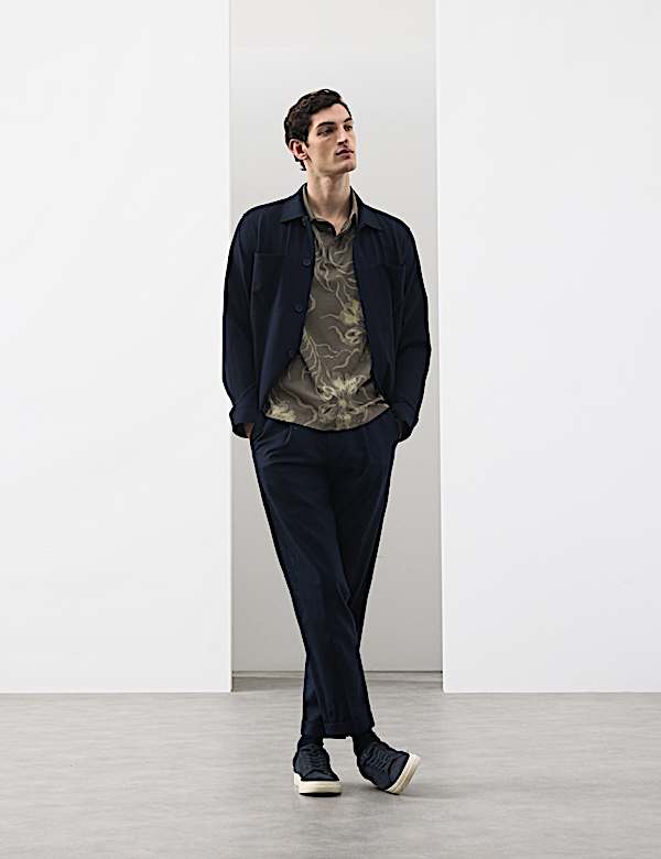 Pure Supima&reg; Cotton Floral Polo Shirt - KG