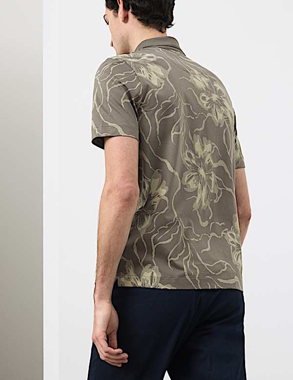 Pure Supima&reg; Cotton Floral Polo Shirt - KG