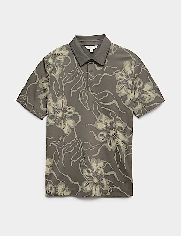 Pure Supima&reg; Cotton Floral Polo Shirt - KG