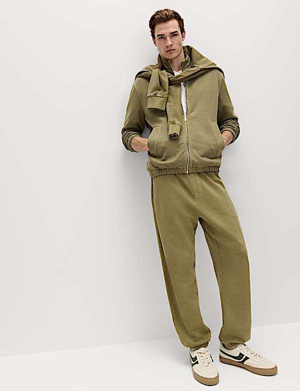 ז'קט מאמנים מכותנה טהורה בצביעת גרמנט - IL