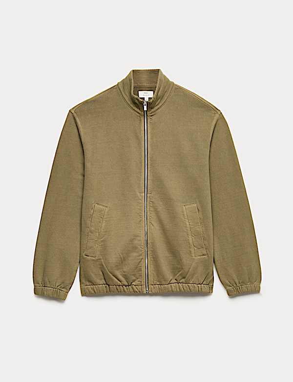 ז'קט מאמנים מכותנה טהורה בצביעת גרמנט - IL