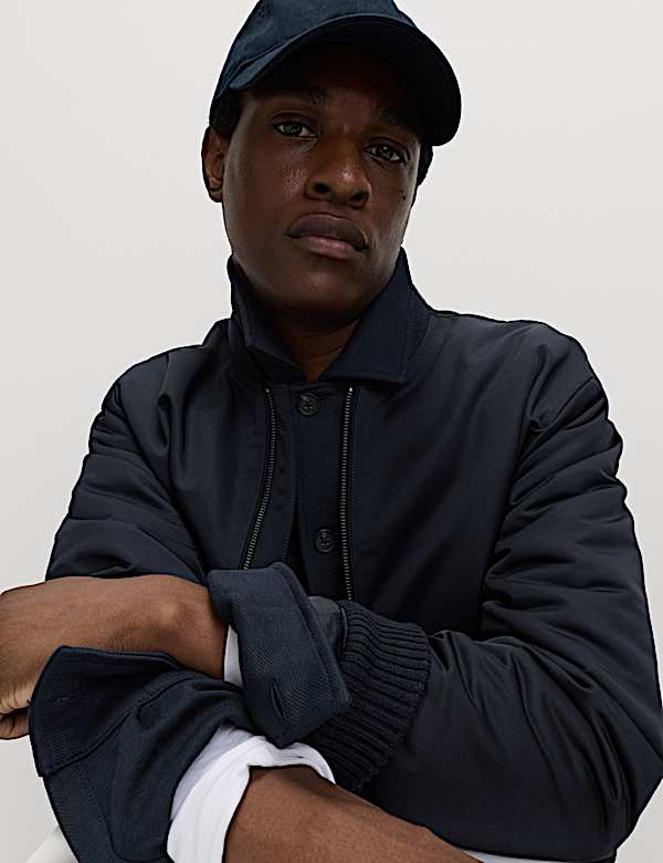 Cotton Rich Herringbone Overshirt