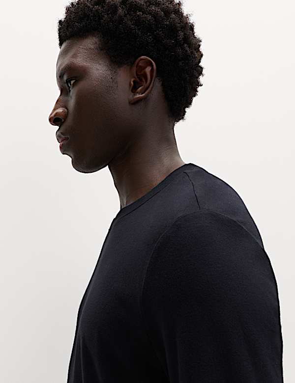 2 Pack Pure Cotton Long Sleeve T-Shirts - MV