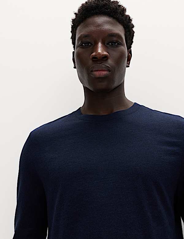 2 Pack Pure Cotton Long Sleeve T-Shirts - MV