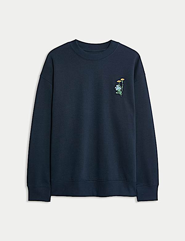 Pure Cotton Embroidered Sweatshirt - NL