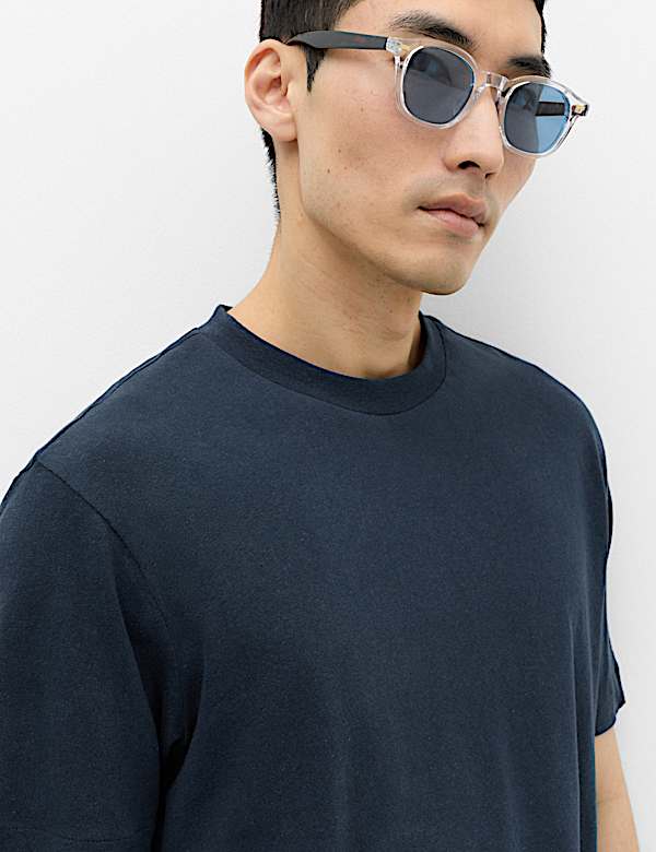 Relaxed Fit Linen T-Shirt - EE