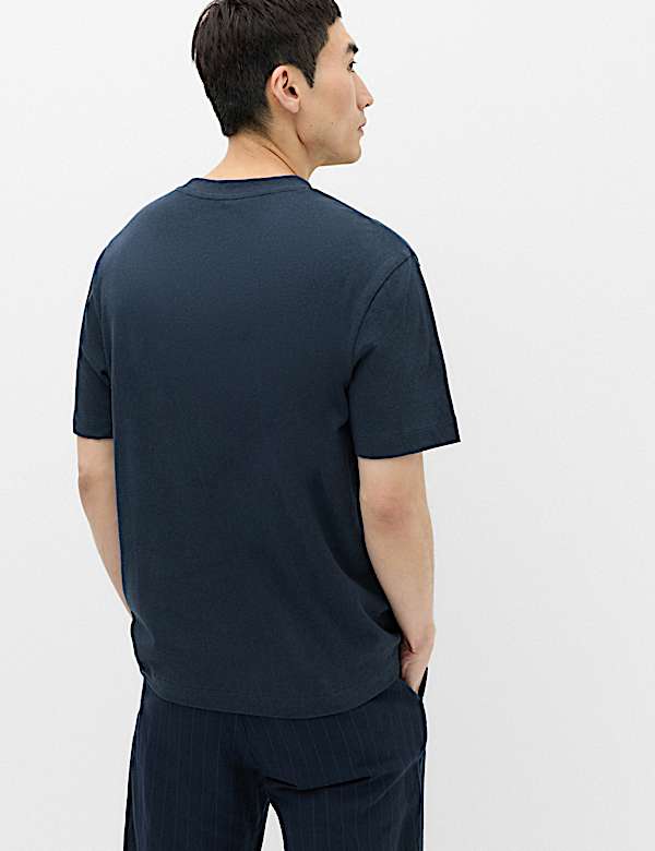 Relaxed Fit Linen T-Shirt - EE