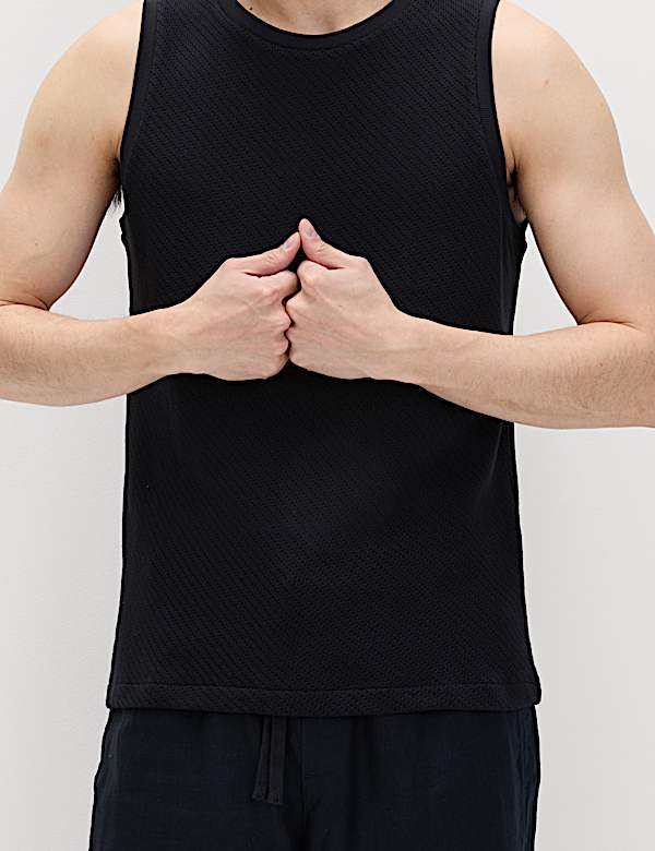 Cotton Rich Knitted Vest - SK