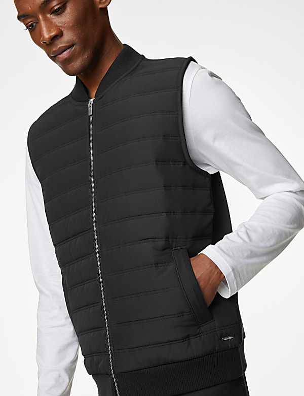 Cotton Blend Quilted Gilet