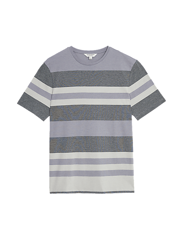 Pure Cotton Striped T-Shirt
