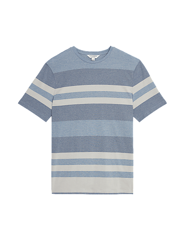 Pure Cotton Striped T-Shirt