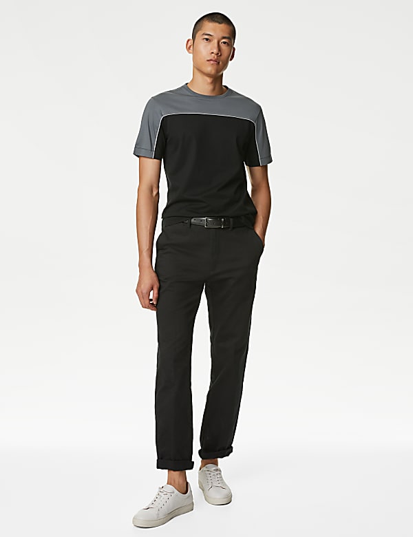 Pure Supima® CottonColour Block T-Shirt