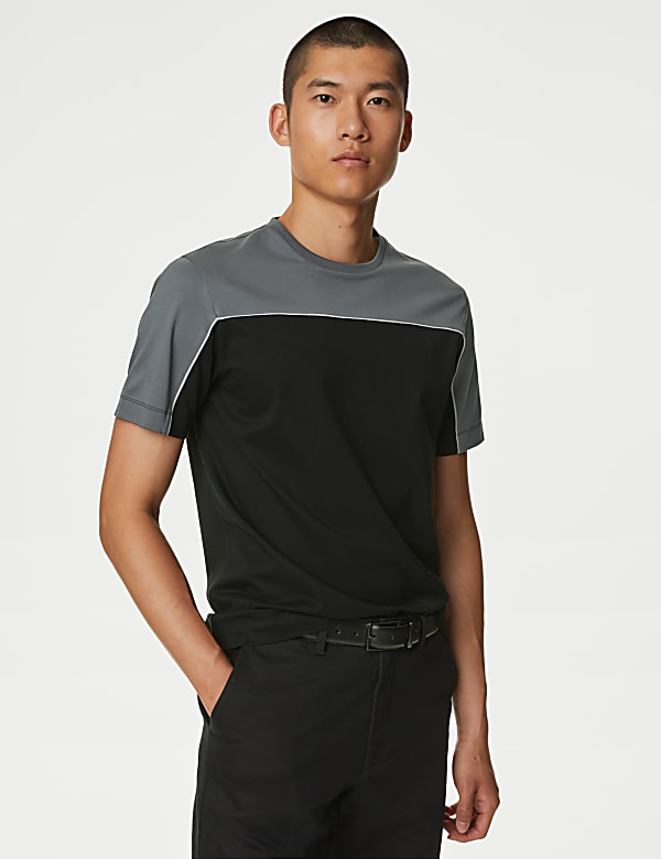 Pure Supima® CottonColour Block T-Shirt