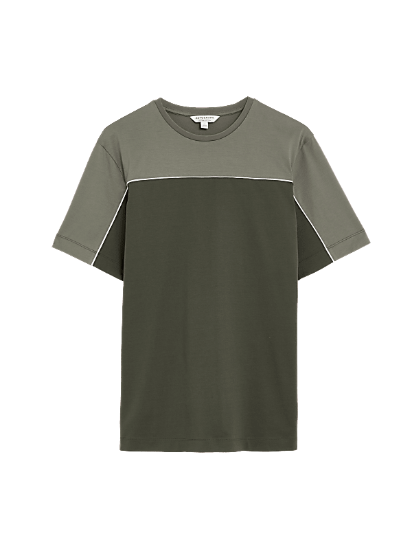 Pure Supima® CottonColour Block T-Shirt