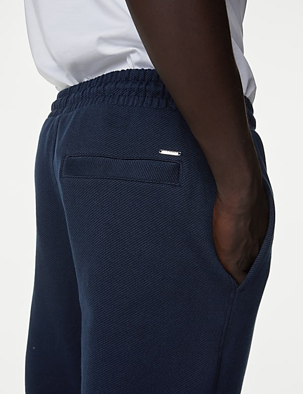 Cotton Rich Straight Leg Textured Joggers