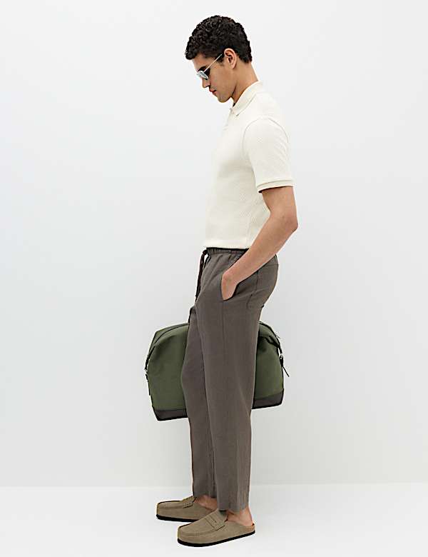 Cotton Rich Textured Knitted Polo Shirt - IS